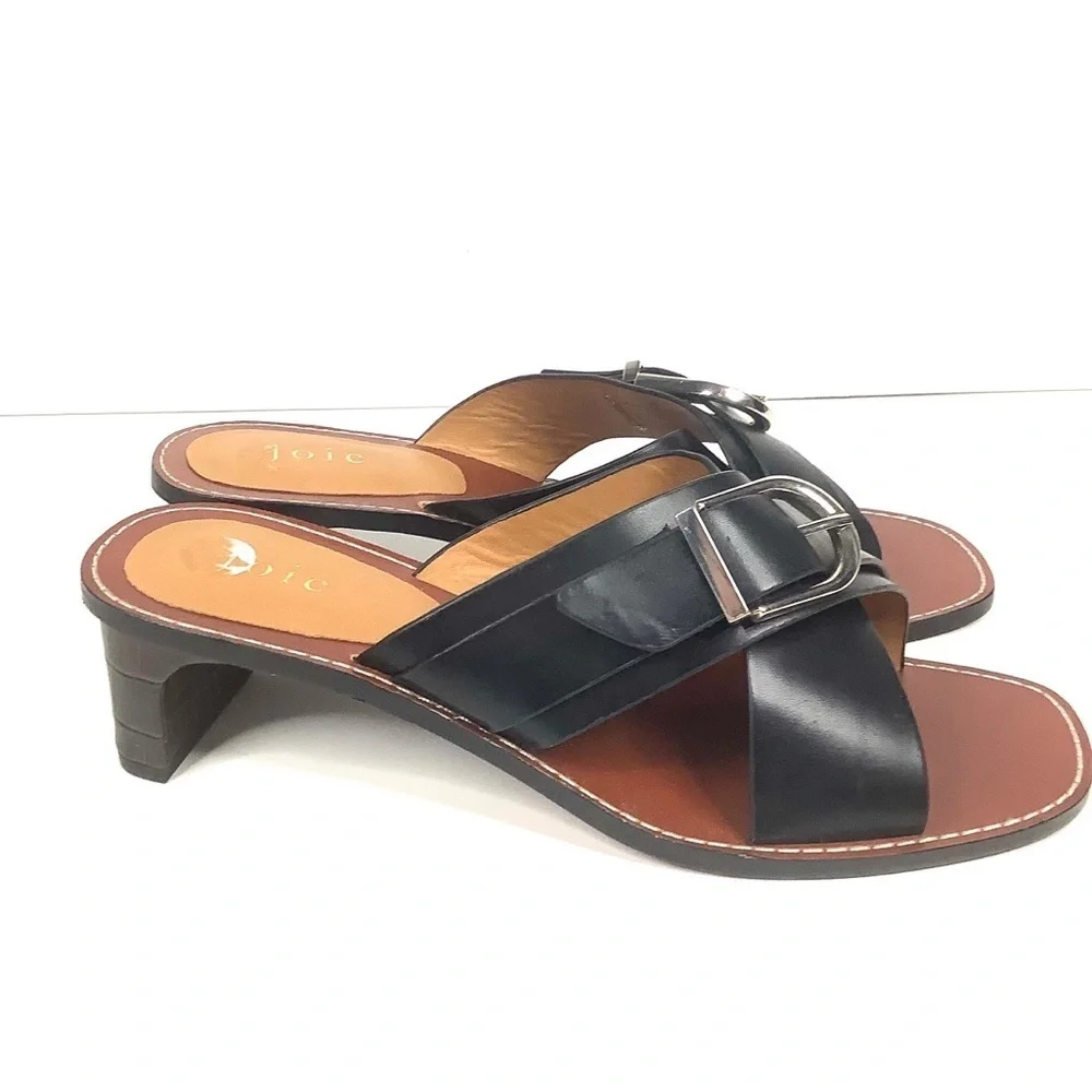 Joie | Landri Buckle Leather Mules